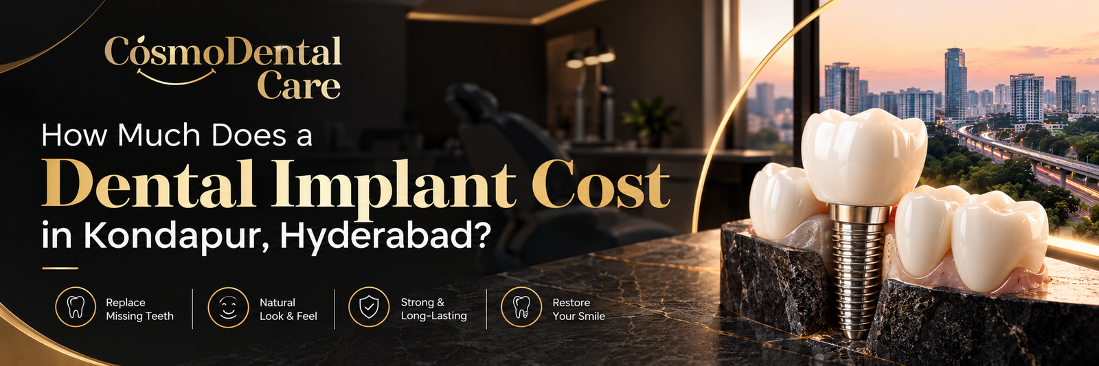dental implant costs in Kondapur